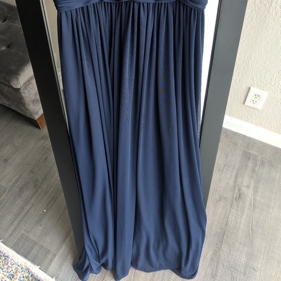 Weddington Way Navy Chiffon Dress - Picture 4 of 6